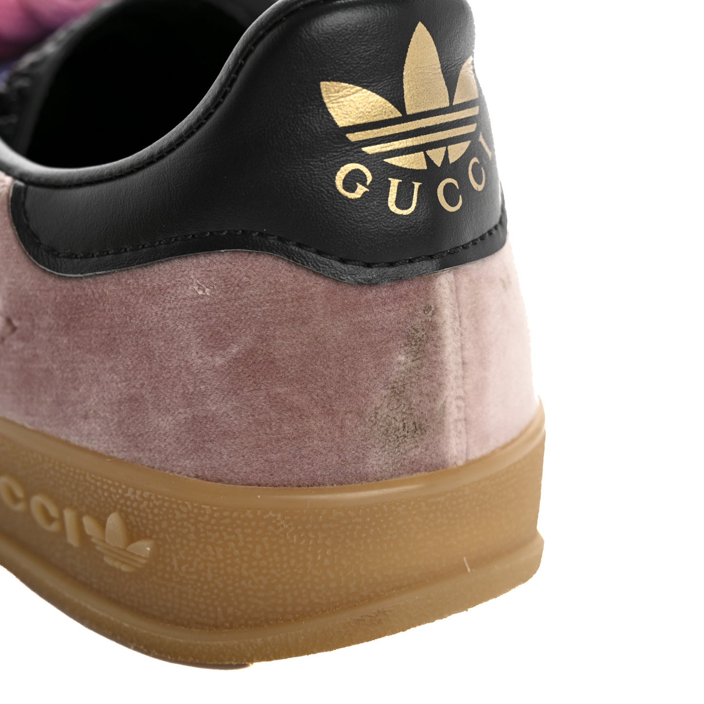 X ADIDAS Softy Velvet Suede Madeira Demetra Womens Gazelle Sneakers 4.5 Pink Gold