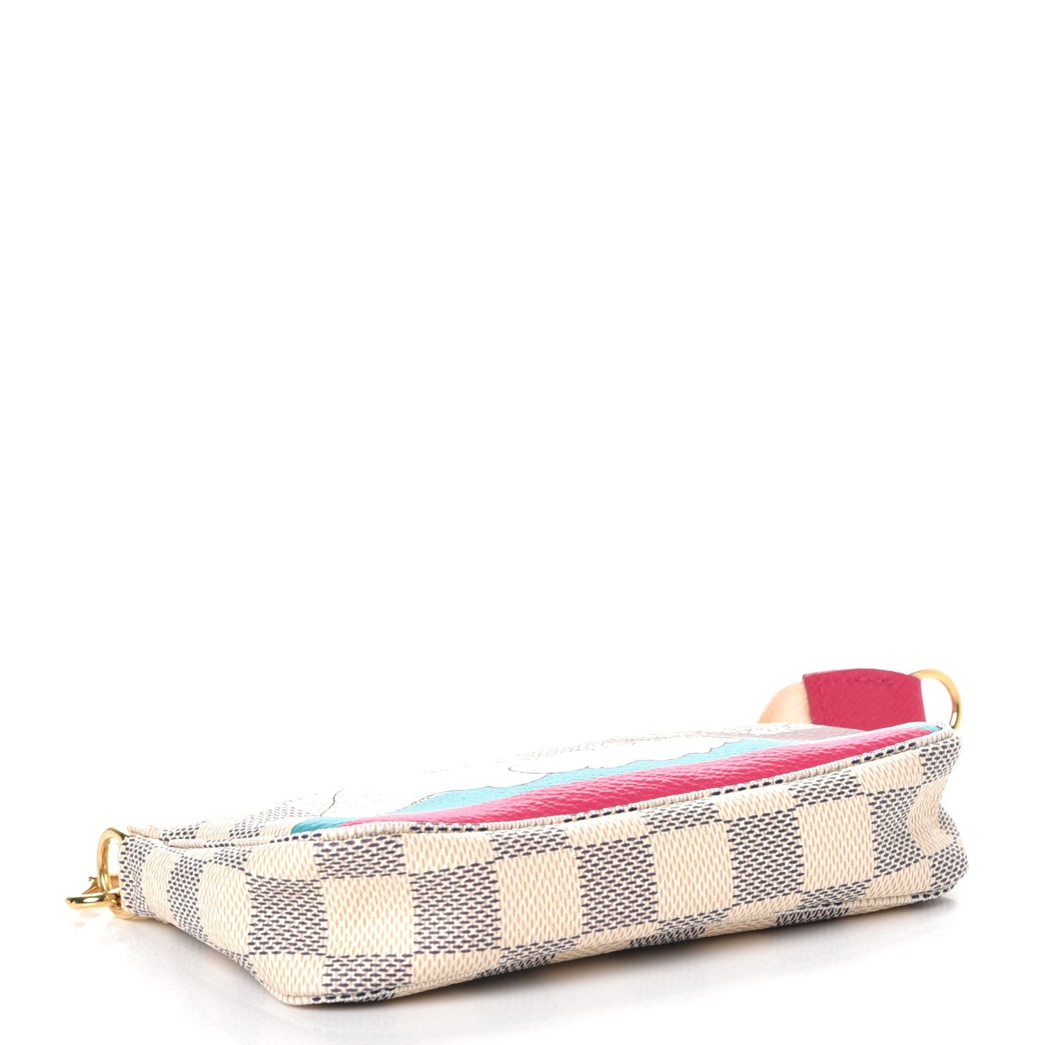 Louis Vuitton Damier Azur 2015 Christmas Animation Mini Pochette Accessories 4 of 8