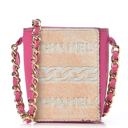 Chanel Lambskin Pony Hair Cigarette Case Pink 1 of 8