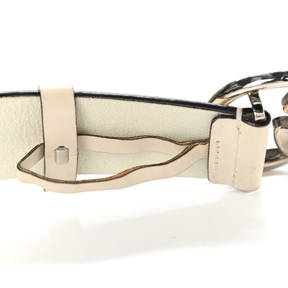 Gucci Calfskin Double G Belt 95 38 White 9 of 10