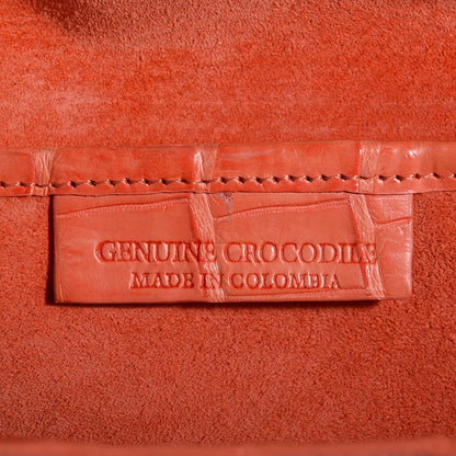 Nancy Gonzalez Crocodile Tote Orange 6 of 7