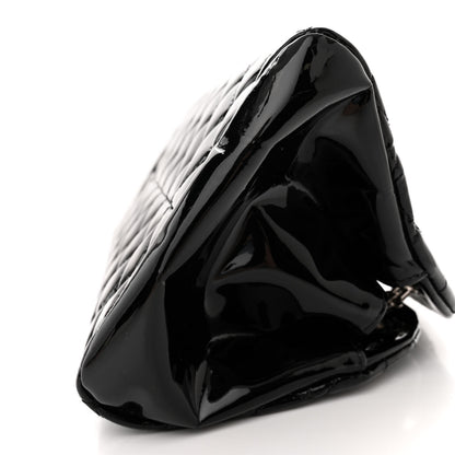 Chanel Patent Quilted Medium Just Mademoiselle Bowling Bag Black 11 of 12