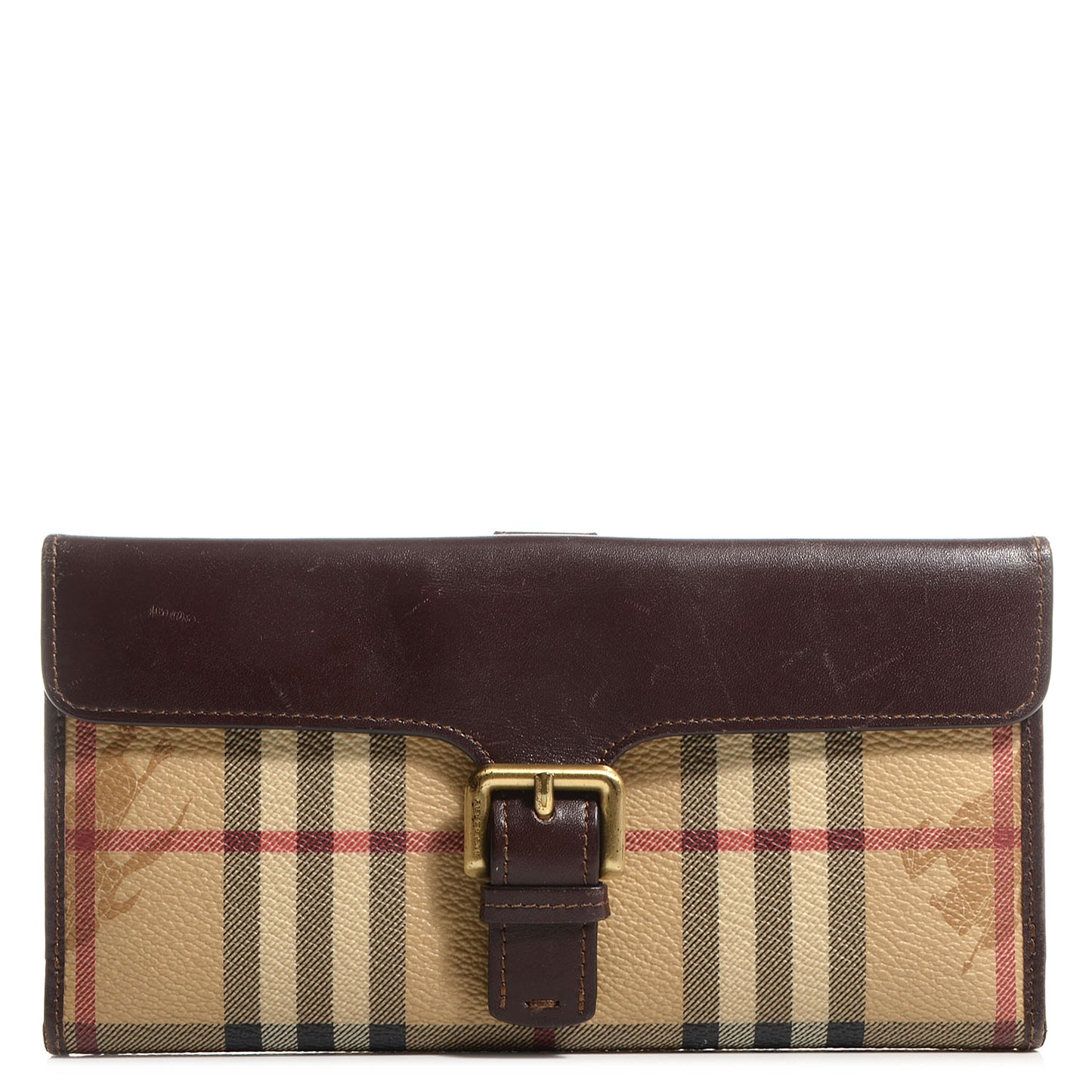 Haymarket Check Continental Wallet Brown