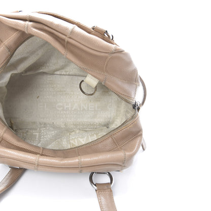 Chanel Caviar Square Stitched Tote Beige 5 of 18