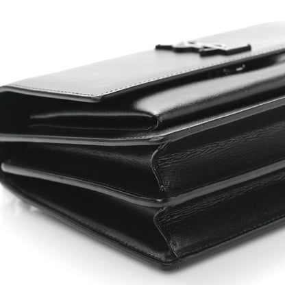 Saint Laurent Calfskin Medium Monogram Monochrome Sunset Black 7 of 8