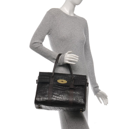 Mulberry Crocodile Embossed Bayswater 2 of 7