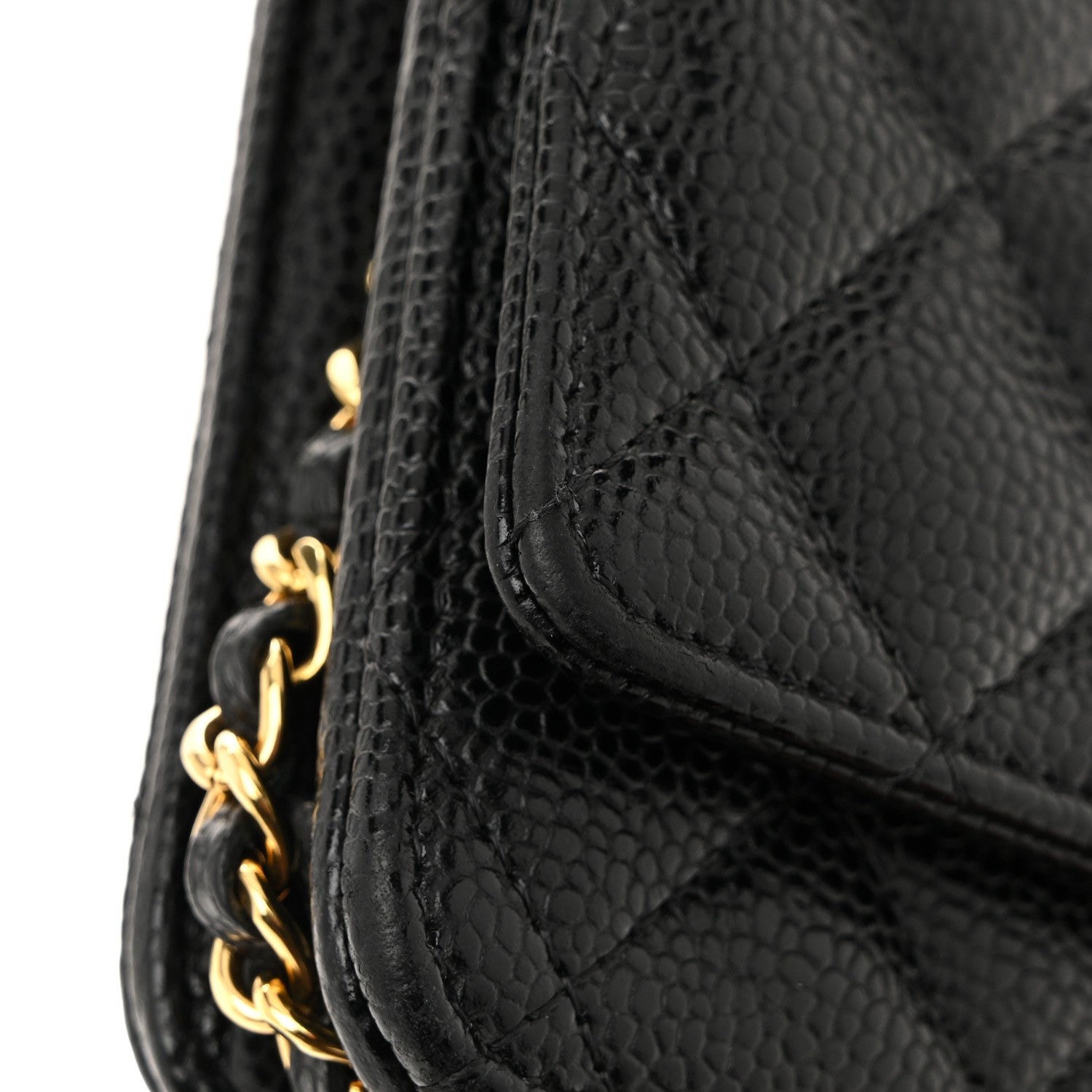 Chanel Caviar Quilted Wallet On Chain WOC Black 14 of 15