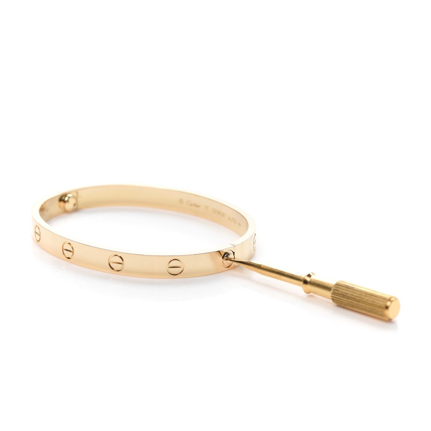 18K Yellow Gold LOVE Bracelet 17