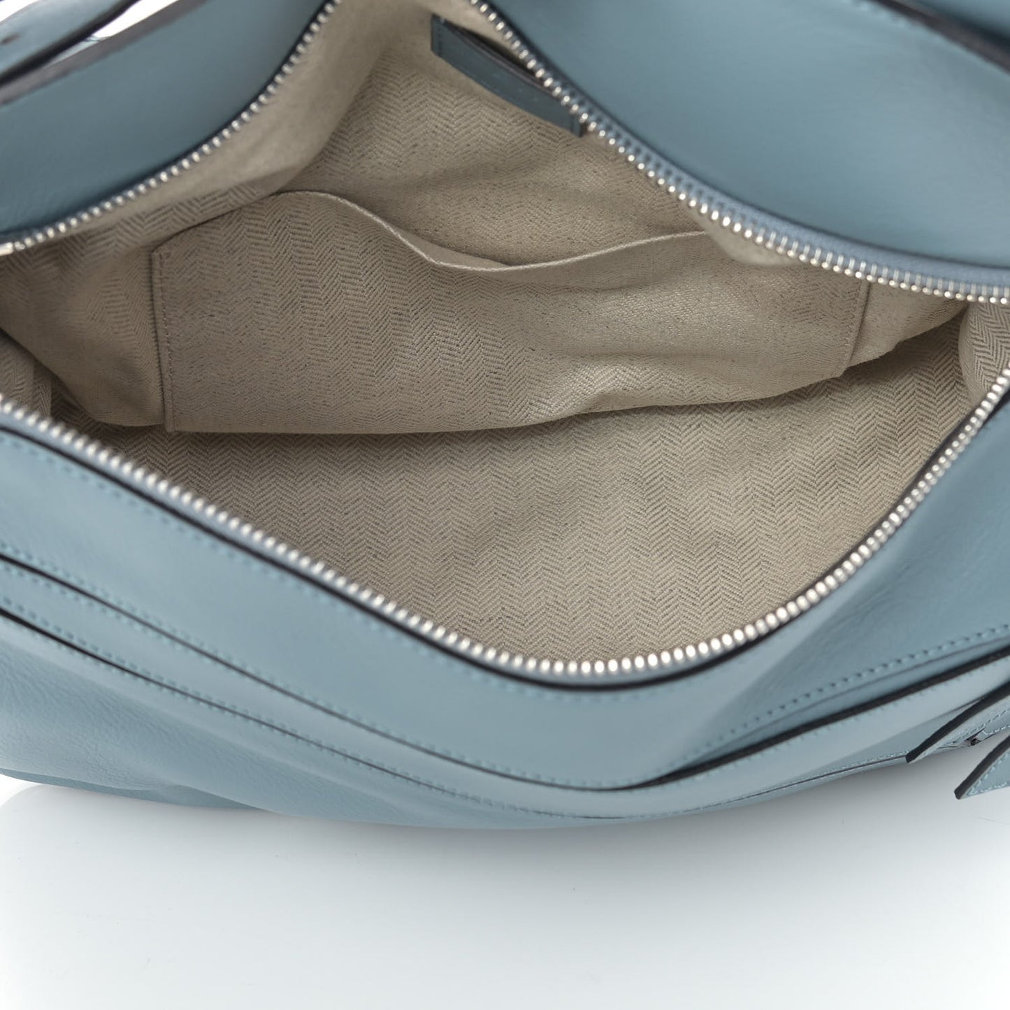 Calfskin Medium Puzzle Bag Stone Blue