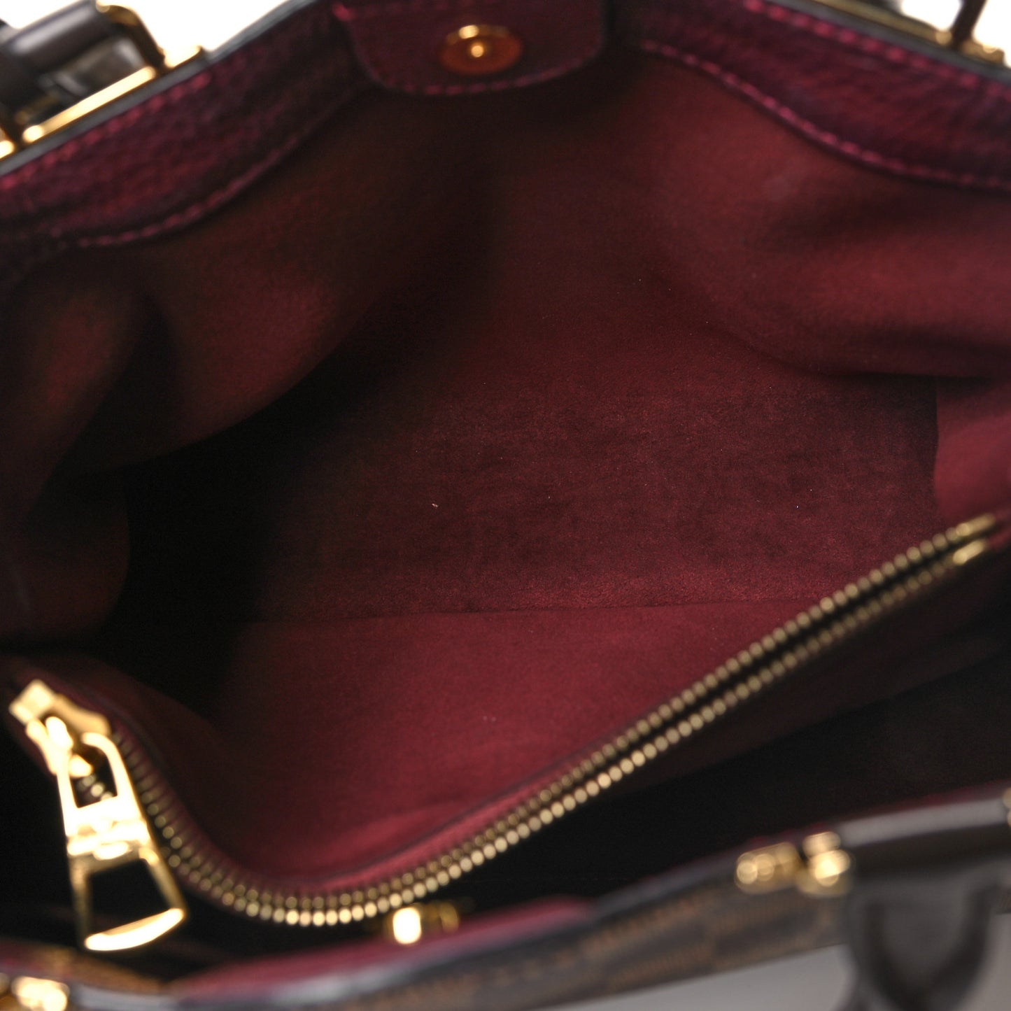 Damier Ebene Cuir Taurillon Brittany Bordeaux
