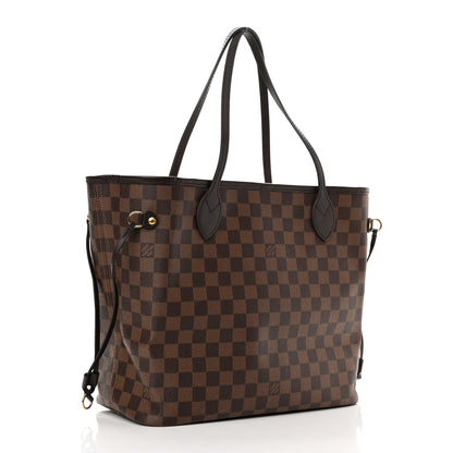 Louis Vuitton Damier Ebene Neo Neverfull MM Rose Ballerine 3 of 13