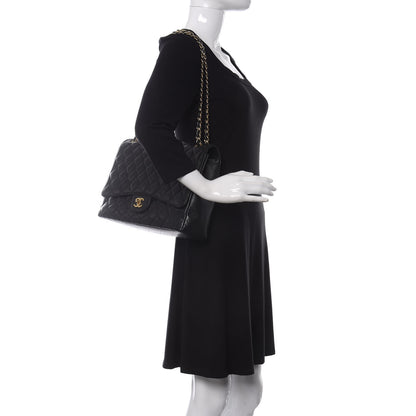 Chanel Caviar Quilted Maxi Single Flap Black 2 of 9