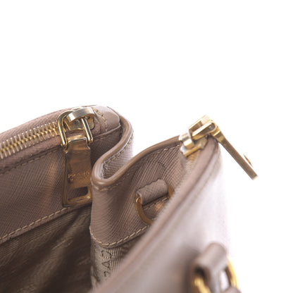 Prada Saffiano Medium Galleria Double Zip Tote Cammeo 9 of 14