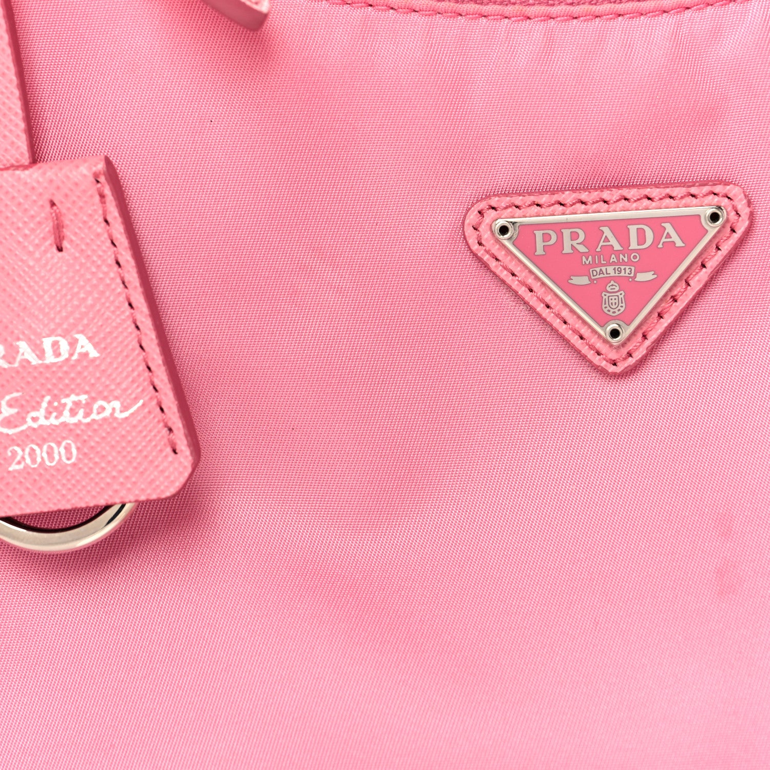 Prada Tessuto Nylon Mini Re-Edition 2000 Bag Begonia 8 of 12