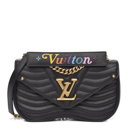 Louis Vuitton Calfskin New Wave Chain MM Black 1 of 11