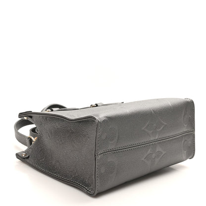 Louis Vuitton Metallic Empreinte Monogram Giant Onthego PM Gun Metal 4 of 9