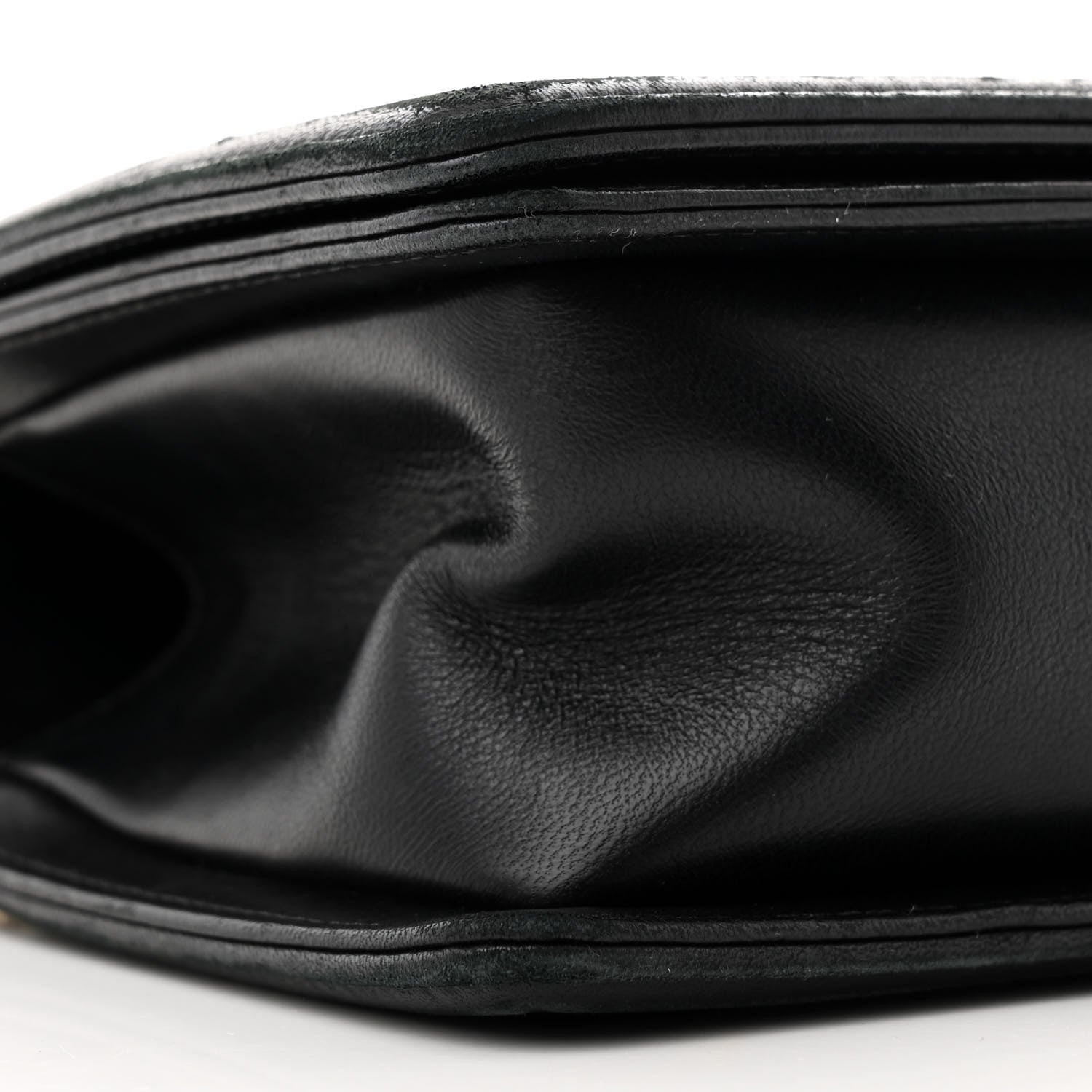 Chanel Lambskin Chevron Quilted Medium Boy Flap Black 9 of 11
