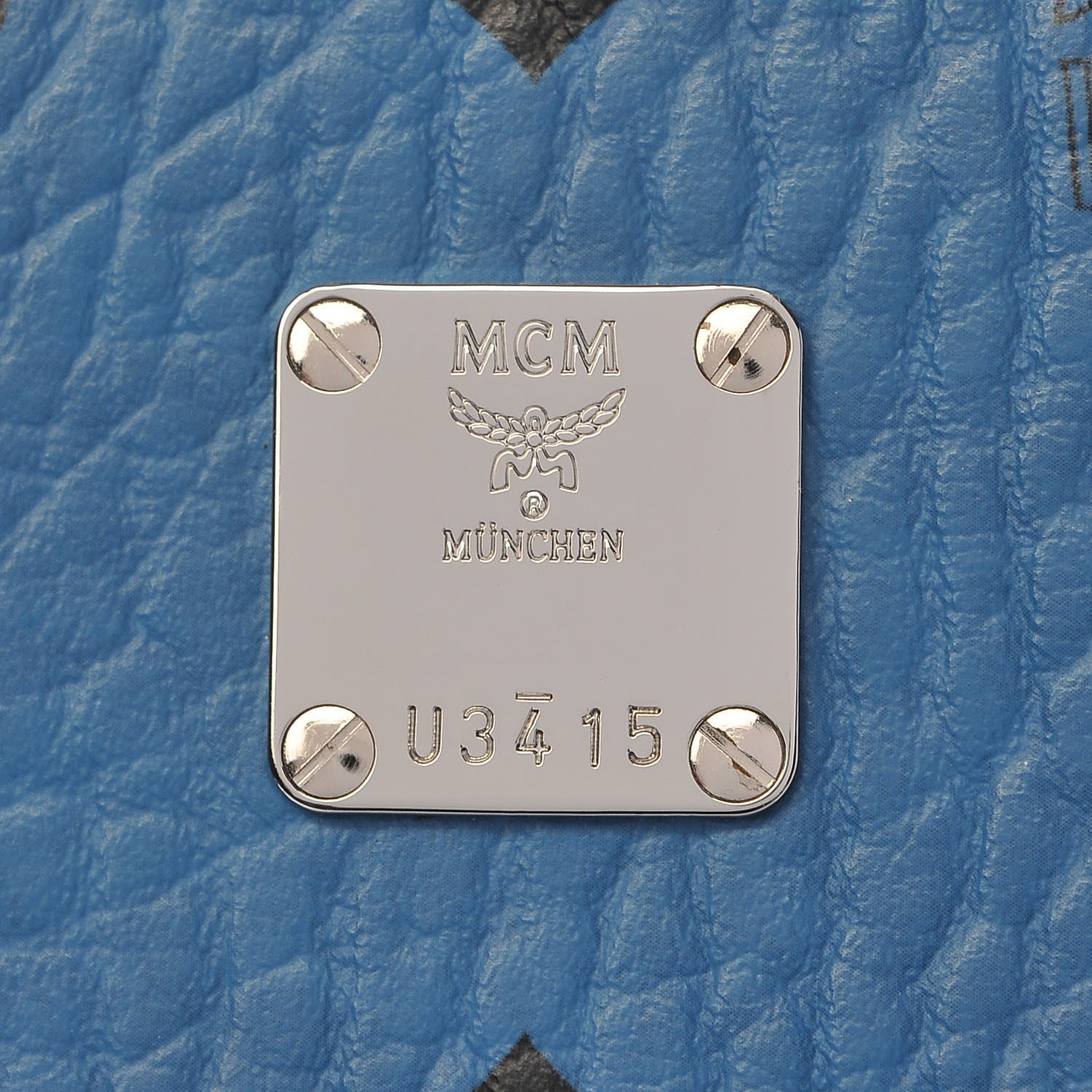 MCM Visetos Side Stud Small Stark Backpack Blue 7 of 12