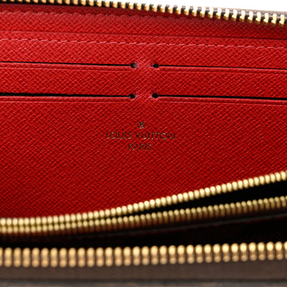 Louis Vuitton Damier Ebene Clemence Wallet Cherry 6 of 7
