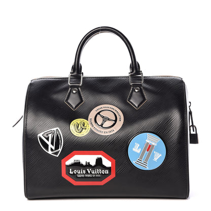 Louis Vuitton Epi World Tour Speedy 30 Black 1 of 11