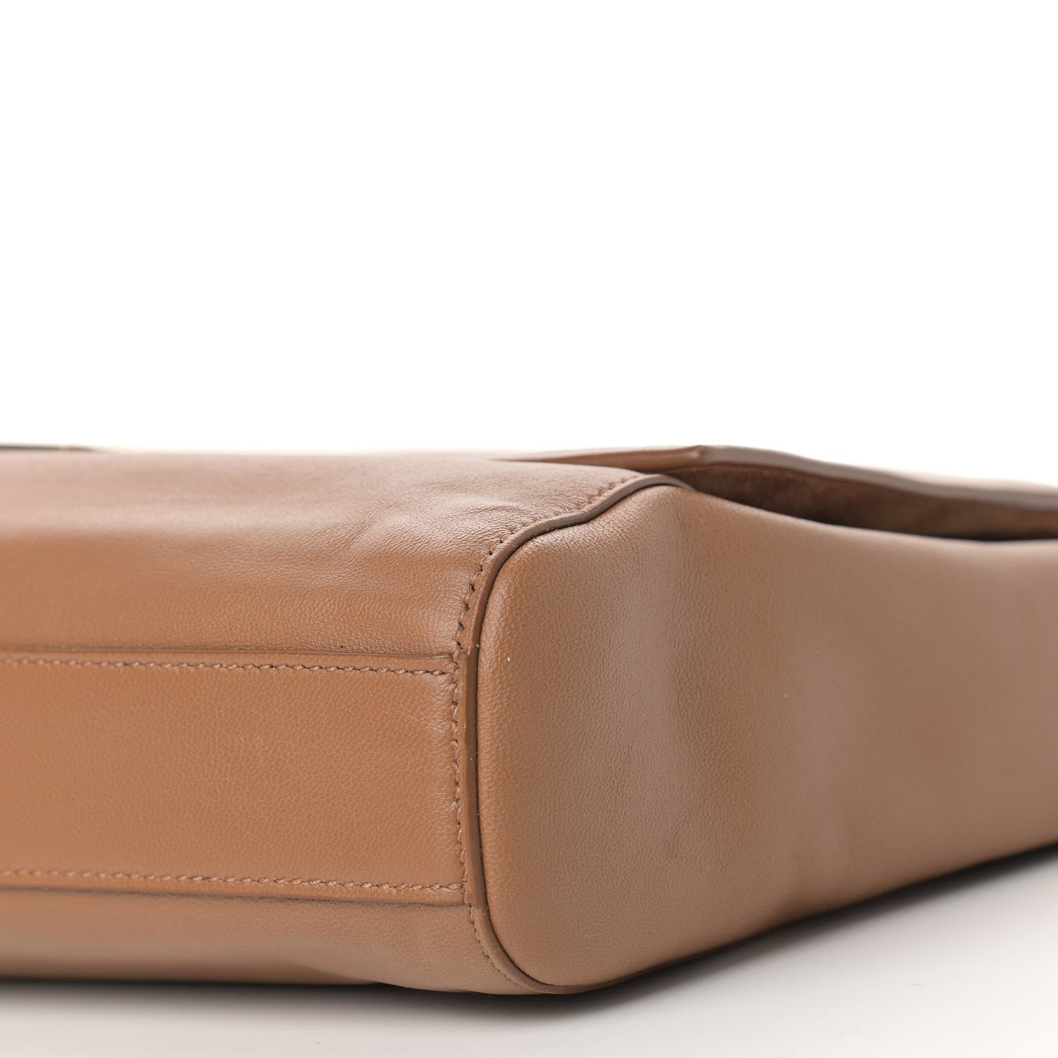 Saint Laurent Smooth Calfskin Suede Medium Reversible Monogram Kate Satchel Light Ochre 15 of 15