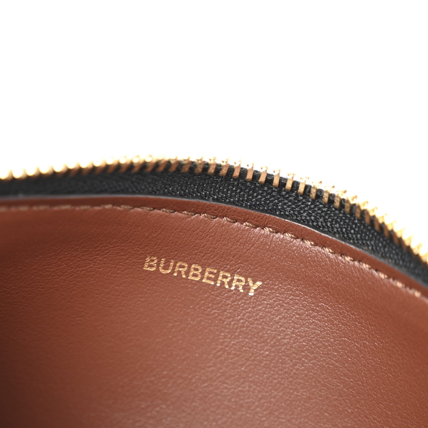 Burberry E-Canvas Calfskin Icon Stripe Zip Coin Case Archive Beige 6 of 11