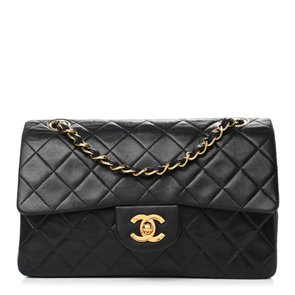Chanel Lambskin Quilted Small Double Flap Black 1 of 5