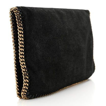 Stella McCartney Shaggy Deer Falabella Fold Over Clutch Black 3 of 10