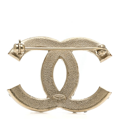 Chanel Crystal Palais Garnier CC Brooch Gold 3 of 5