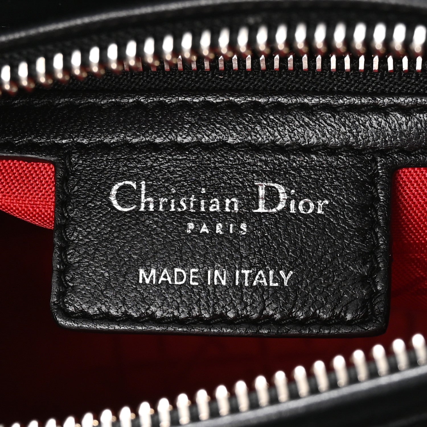 Christian Dior Lambskin Cannage Medium Lady Dior Black 6 of 10
