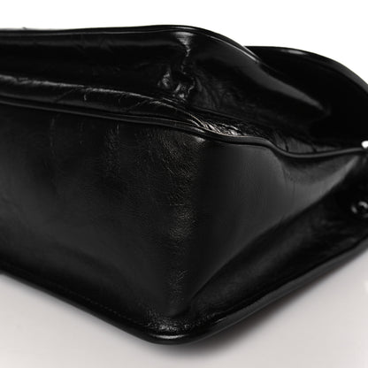 Saint Laurent Crinkled Calfskin Matelasse Monogram Medium Niki Chain Satchel Black 9 of 9
