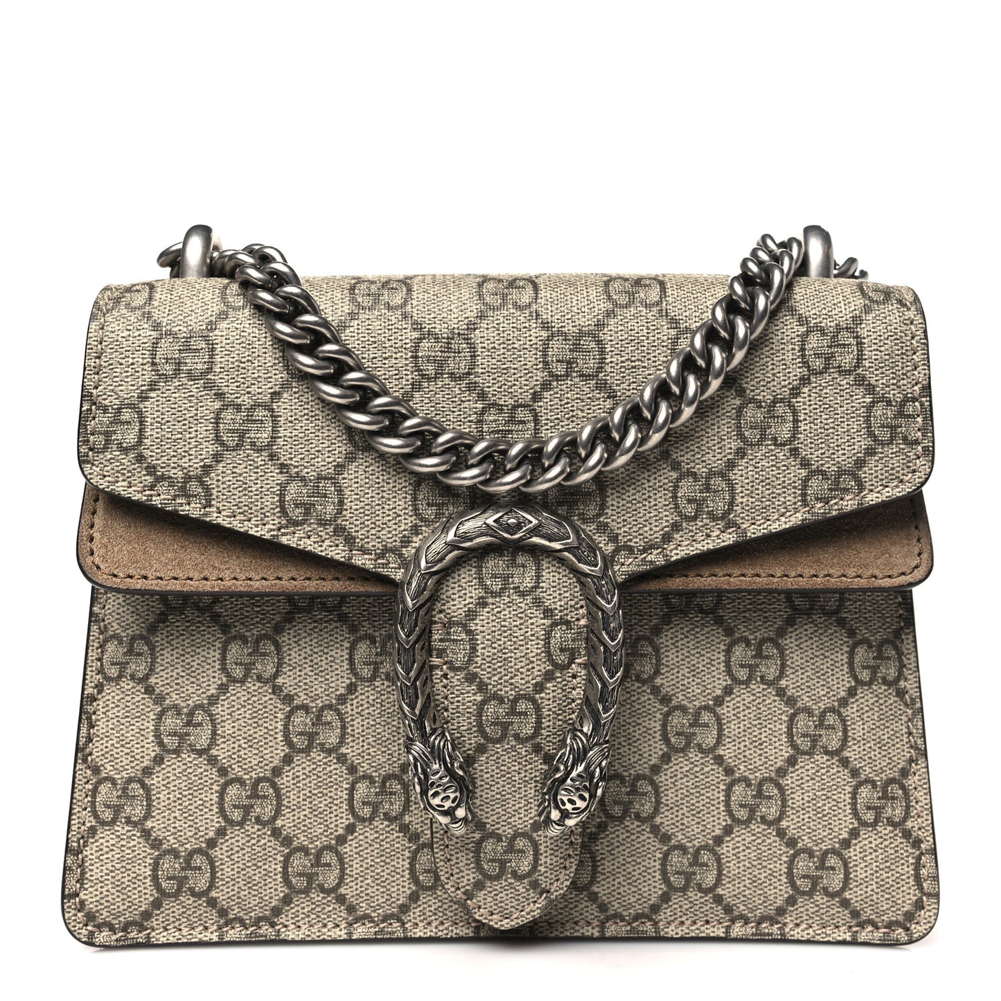 GG Supreme Monogram Mini Dionysus Shoulder Bag Taupe
