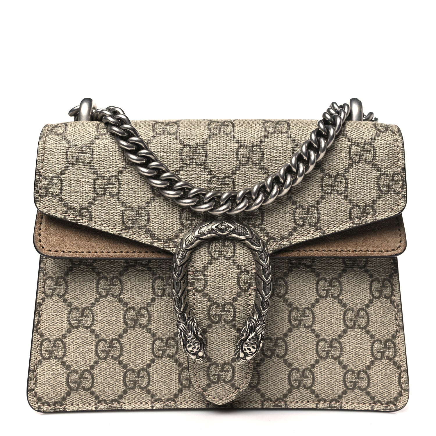 Gucci GG Supreme Monogram Mini Dionysus Shoulder Bag Taupe 1 of 11