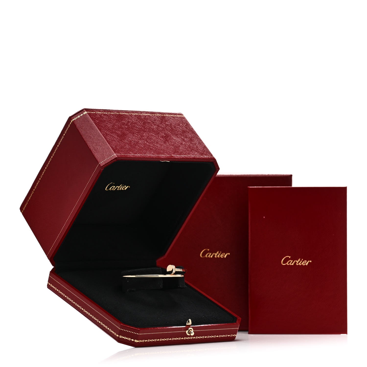 Cartier 18K Yellow Gold Diamond Small Juste Un Clou Bracelet 16 2 of 4
