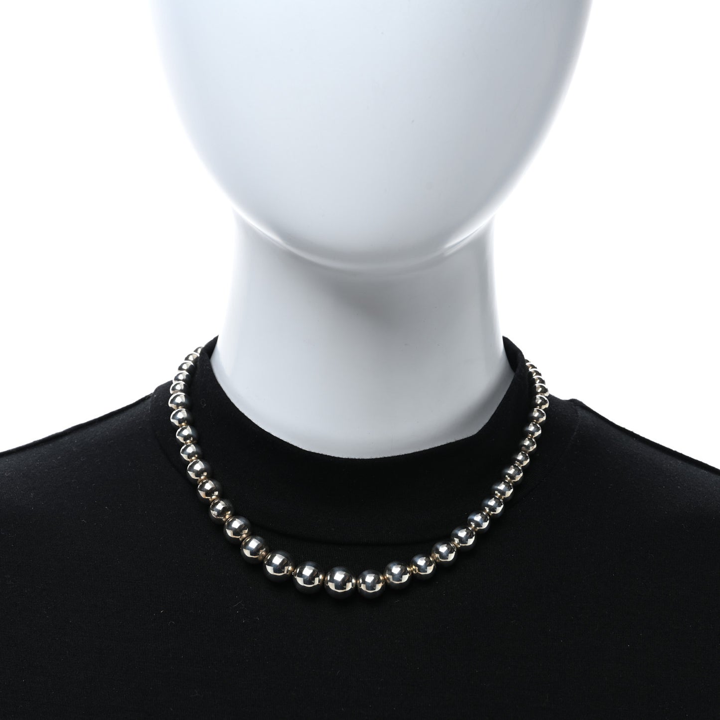 Sterling Silver HardWear Graduated Ball Necklace
