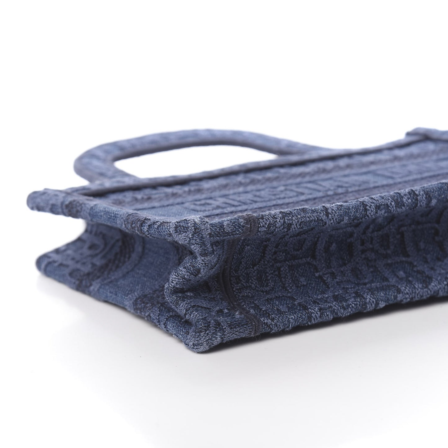 Oblique Denim Mini Book Tote Blue