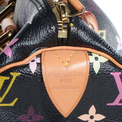 Louis Vuitton Monogram Multicolor Speedy 30 Black 5 of 7