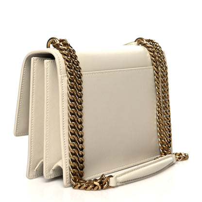 Saint Laurent Calfskin Medium Monogram Sunset Blanc Vintage 3 of 9
