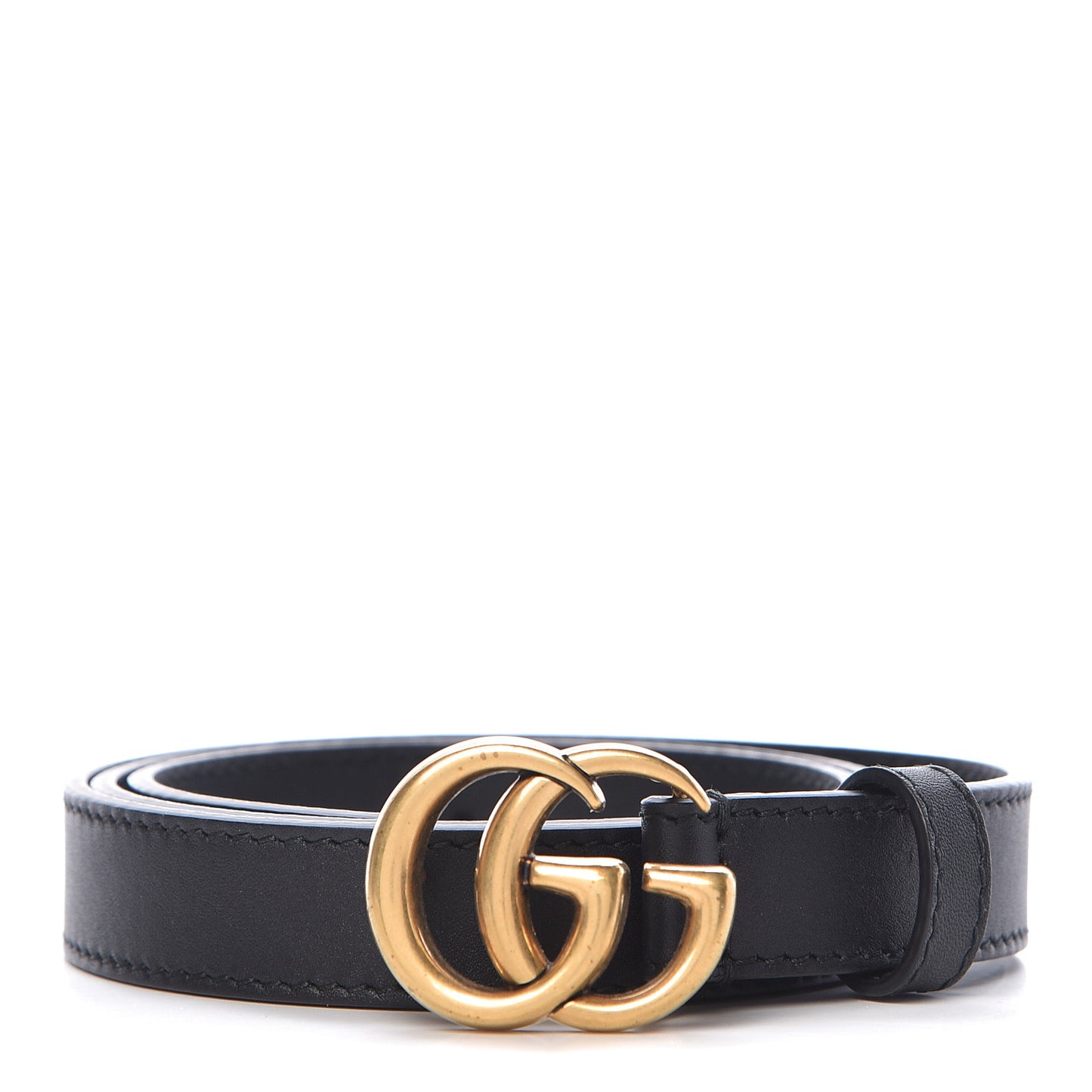 Calfskin Double G 20mm Belt 75 30 Black