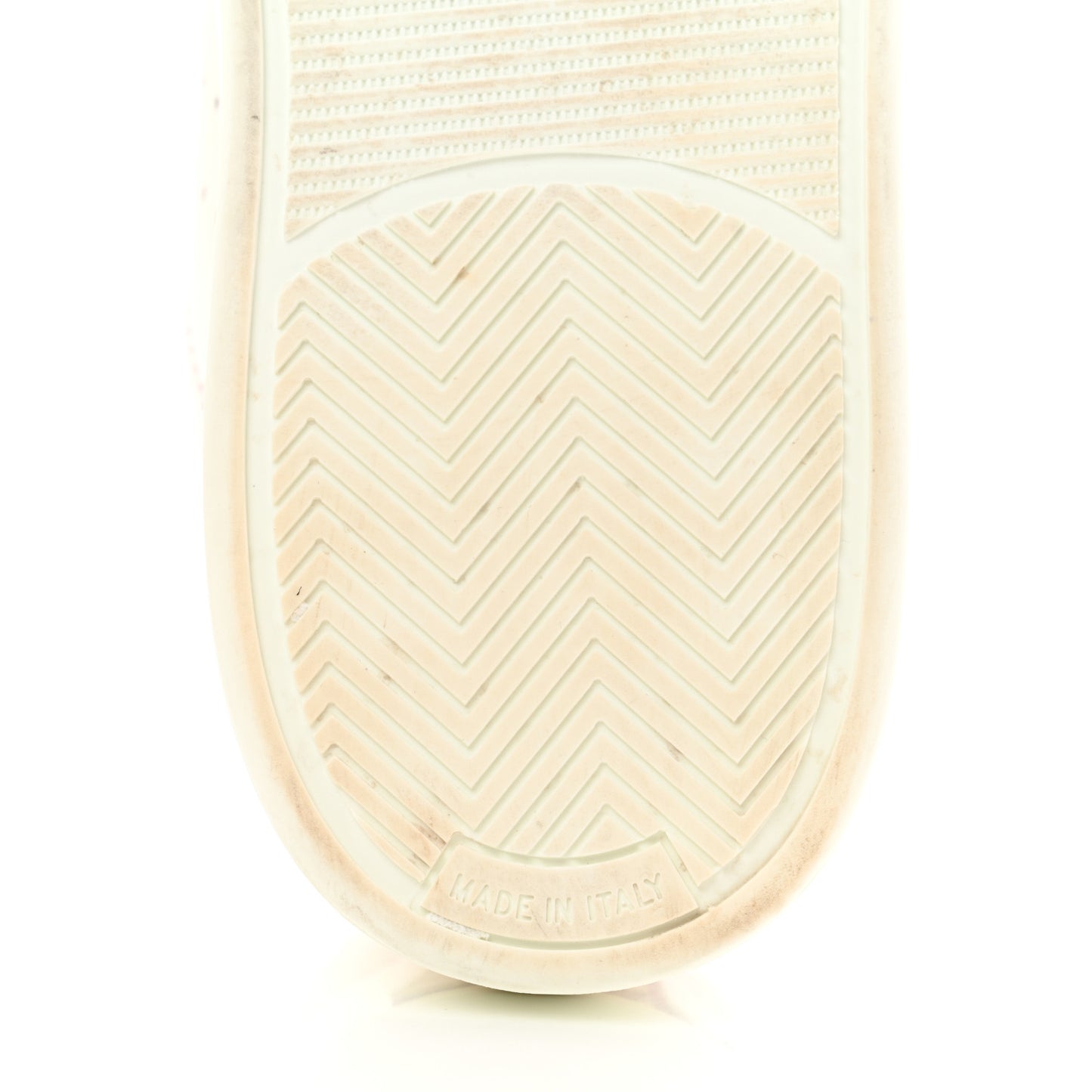 Calfskin Womens Logo Sneakers 41 White Pink