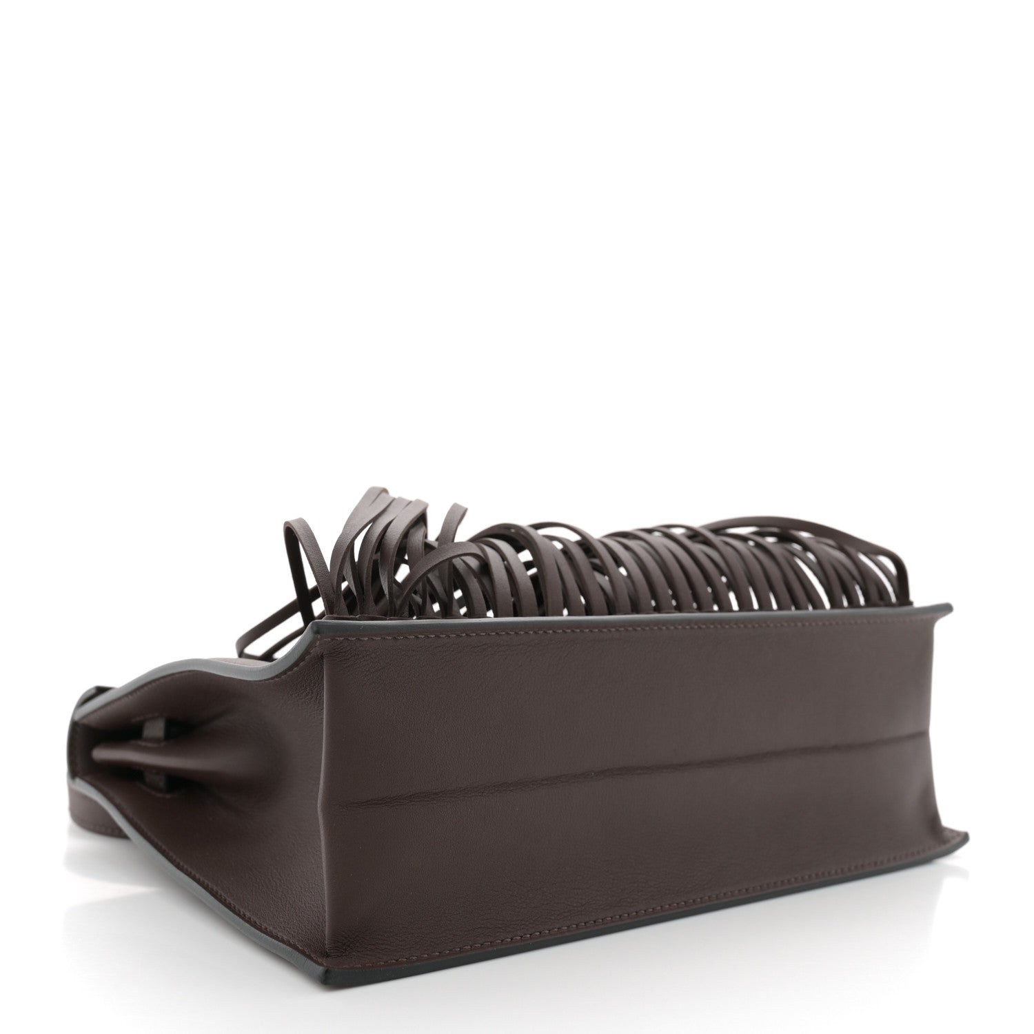 Hermes Swift Kelly Danse Anate Fringed Belt Bag Moka 4 of 11