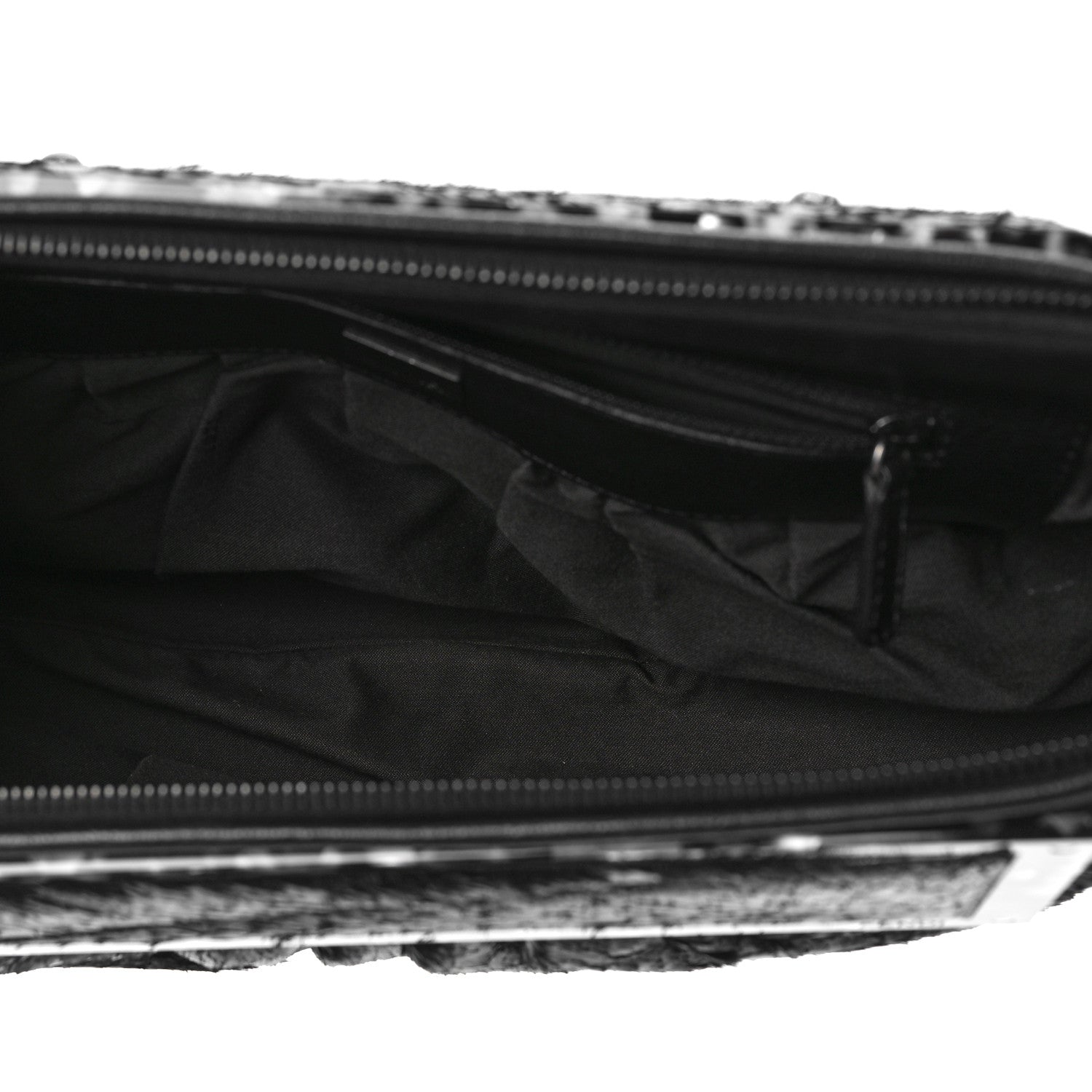 Fendi Calf Hair To You Convertible Clutch Grey 4 of 7