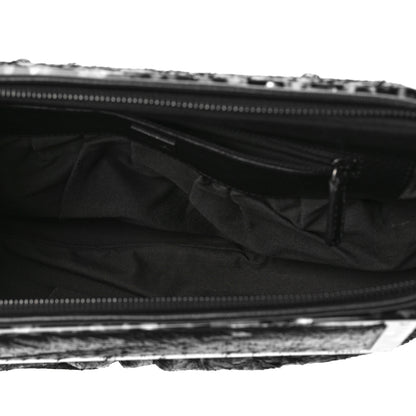 Fendi Calf Hair To You Convertible Clutch Grey 4 of 7