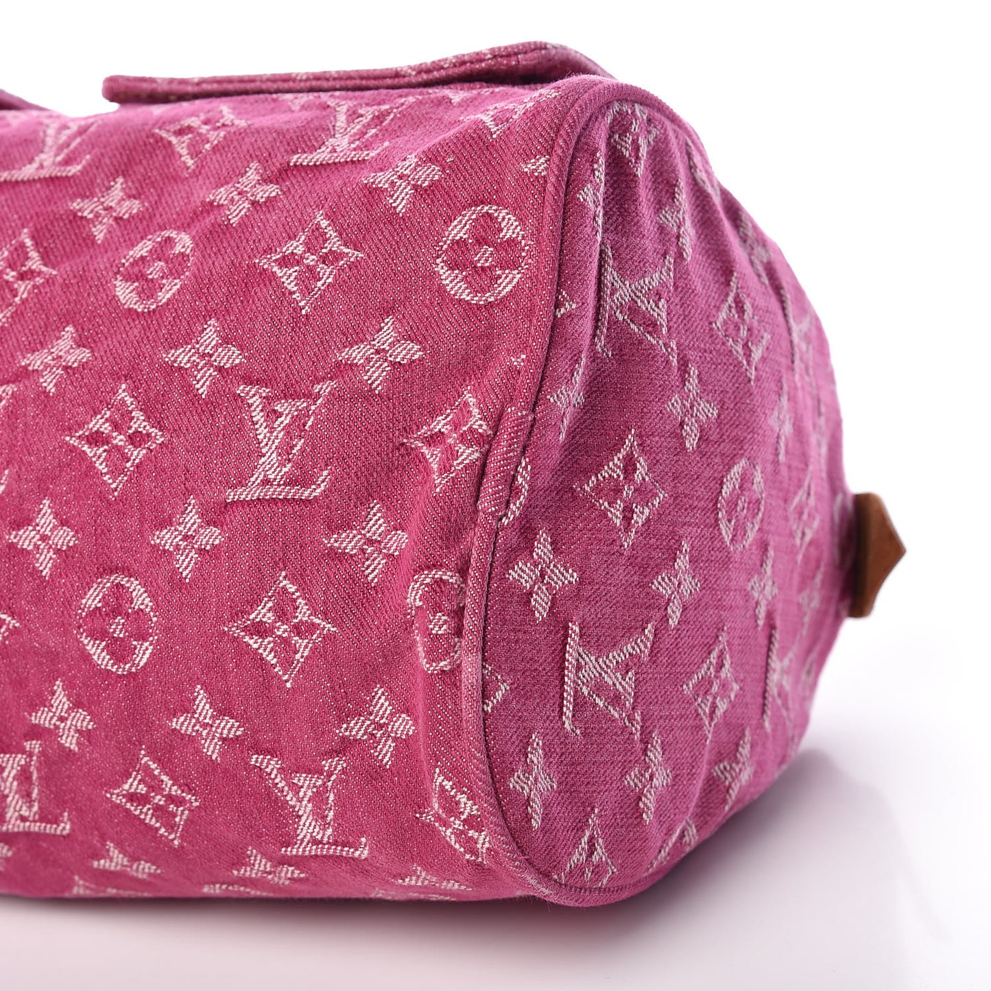 Monogram Denim Neo Speedy Fuchsia
