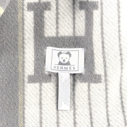 Hermes Wool Cashmere Avalon Passe-Passe Blanket Naturel 3 of 3