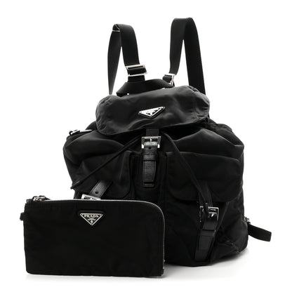 Prada Re-Nylon Saffiano Medium Backpack Black 3 of 11