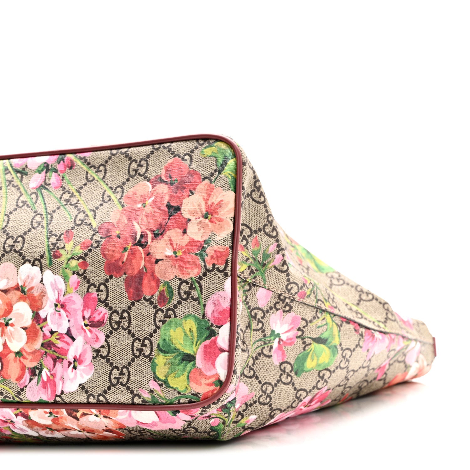 Gucci Soft GG Supreme Monogram Blooms Medium Crossbody Tote Beige Multicolor Dry Rose 10 of 10