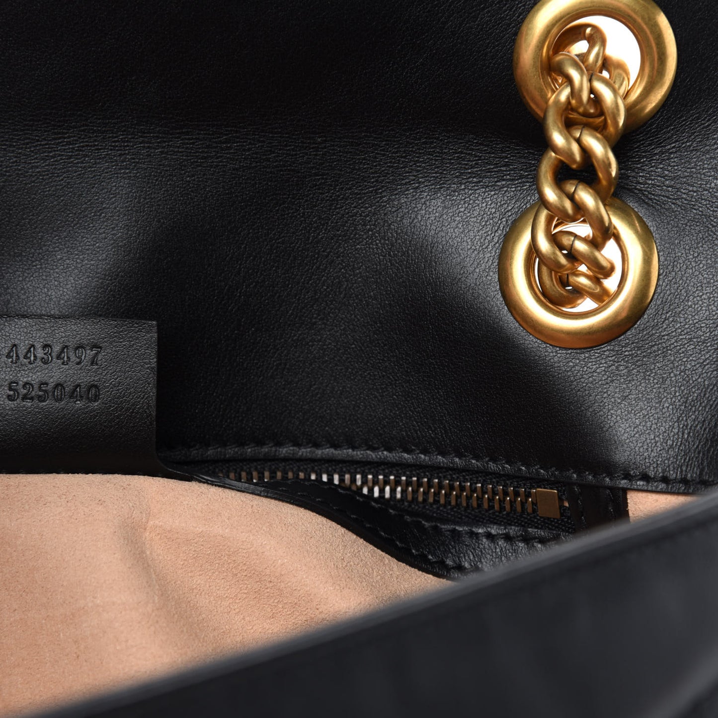 Calfskin Matelasse Small GG Marmont Shoulder Bag Black