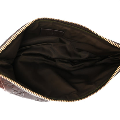 Gucci Guccissima Signature New Britt Wristlet Chocolate 5 of 10