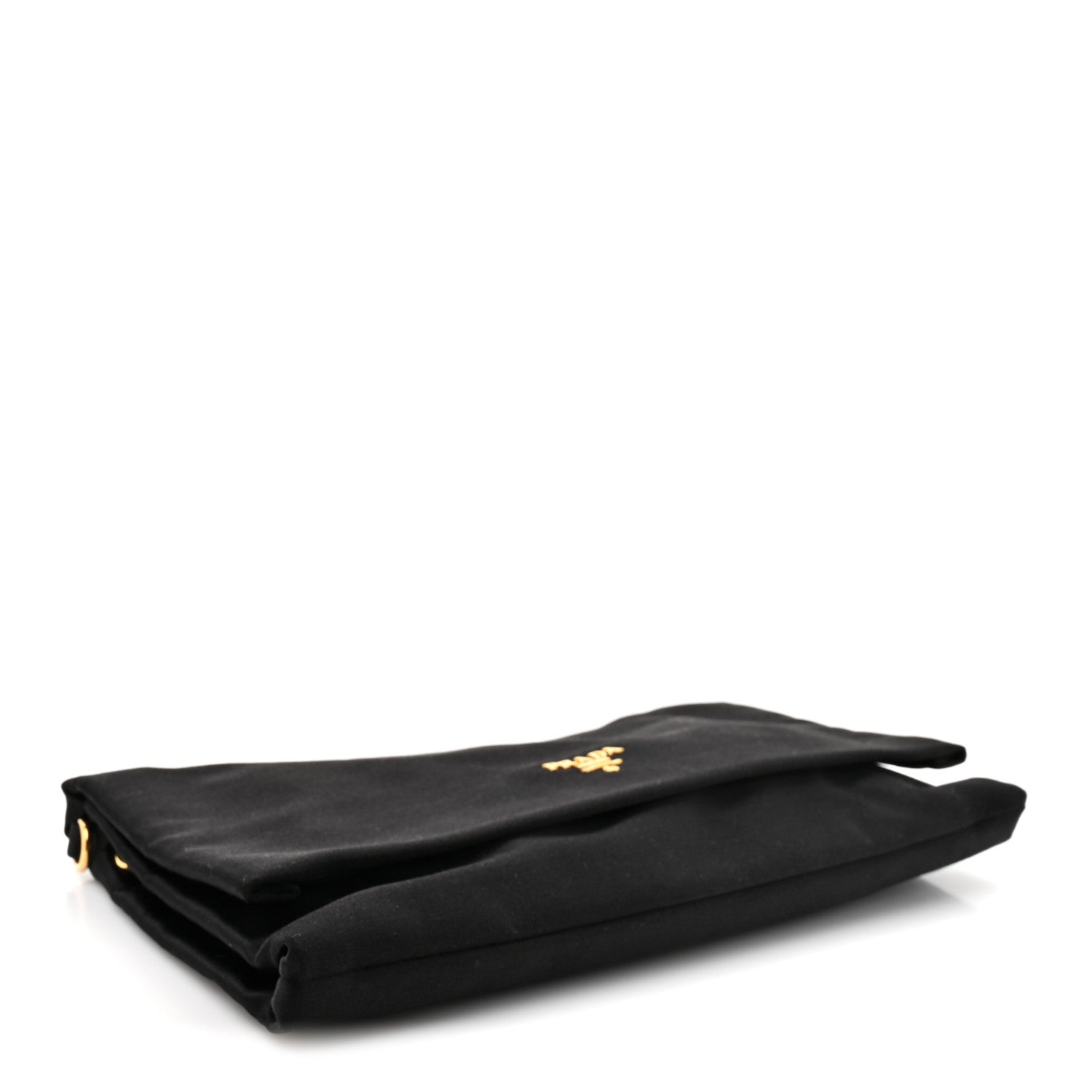 Prada Satin Pochette Bag Black 4 of 9